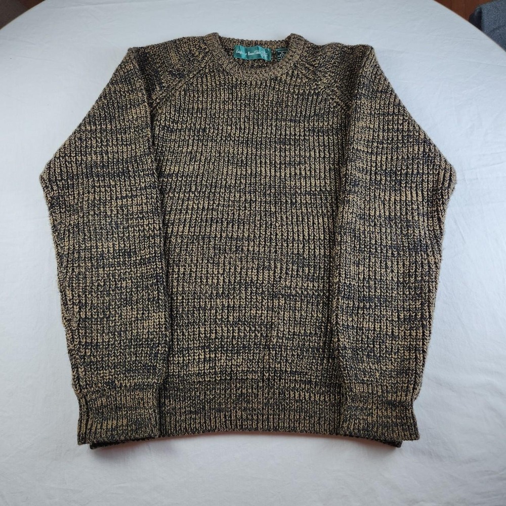 Knights Of The Round Table Mens Vintage 90s Knit Geometric Sweater Brown XL